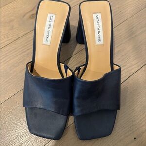 Saks Fifth Avenue Women's Navy Heeled Sandals